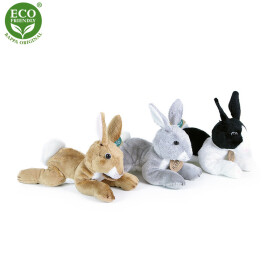 Plyšový králík ležící 3 druhy 18 cm