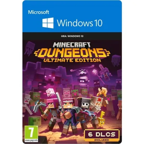 PC Minecraft Dungeons - Ultimate Edition / Elektronická licence / Budovatelská / Angličtina / Hra pro počítač (2WU-00037)