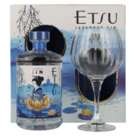 Etsu Gin 43% 0,7 l box (dárkové balení 1 sklenice)