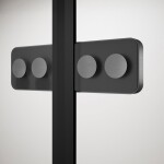 POLYSAN - GLOBE GUN METAL čtvrtkruhový sprchový kout 1000x1000, čiré sklo, pravé GB2610RGM