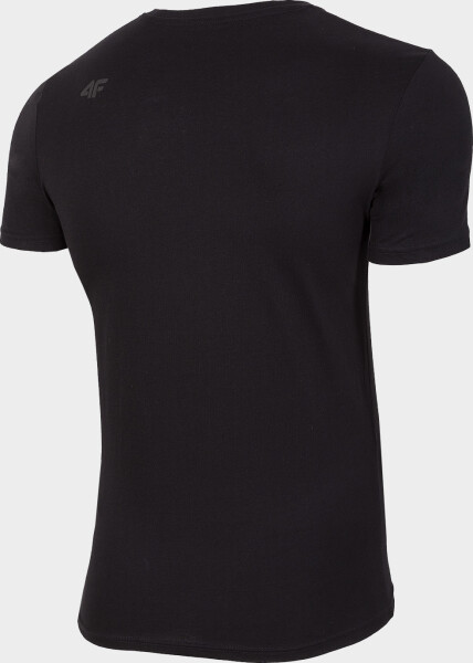Pánské bavlněné tričko 4F TSM300 Černé Černá