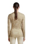 ICEBREAKER Wmns Merino 200 Oasis LS Crewe Moss BloomAOP, Cumin/Undyed/Aop (vzorek) velikost: S