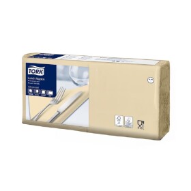 TORK 477206 papírové ubrousky 33x33 cm 2 vrstvy 200 ks barva slonová kost