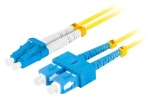 Lanberg SM žlutá / Optický patch kabel / SC/UPC-LC/UPC / Duplex / G657A1 / 2 m (FO-SULU-SD11-0020-YE)