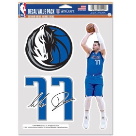 Samolepka Dallas Mavericks NBA Luka Doncic #77 Player Set (3 ks)% 1 ks