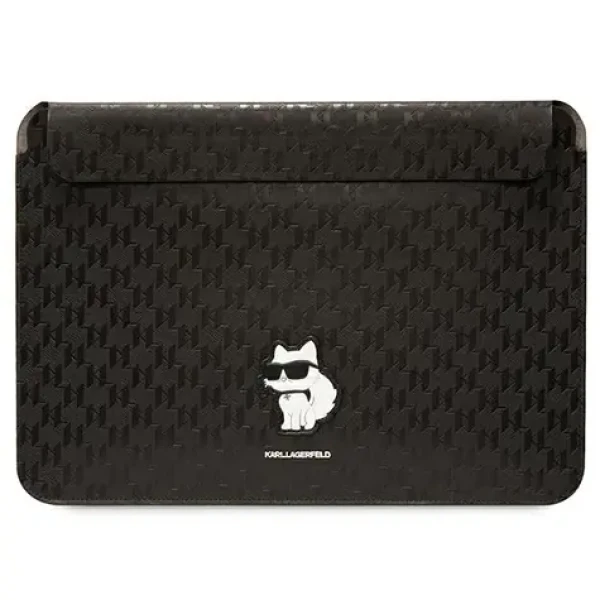 Karl Lagerfeld Saffiano Monogram Choupette černá / Pouzdro na notebook / 14" (KLCS14SAKHPCK)
