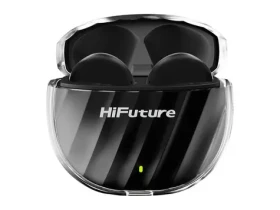 HiFuture FlyBuds 3 černá / bezdrátová sluchátka / mikrofon / ENC / IPX5 / Bluetooth 5.3 (FlyBuds 3 (black))