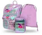 BAAGL SET 3 Zippy Lavender: aktovka, penál, sáček (A-35952)
