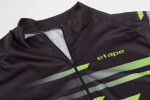 Etape Energy pánský dres krátký rukáv černá/zelená vel.
