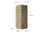 ARTEN (NANO Systems s.r.o.) Rohová skříň DOORSET-1D (Dub navarra) ROHOVA-SKRIN-DOORSET-1D2
