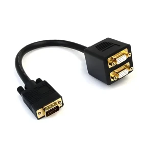 StarTech VGA video splitter kabel černá / Kabel / VGA (D-Sub) - 2x VGA (D-Sub) / 0,3 m (VGASPL1VV)