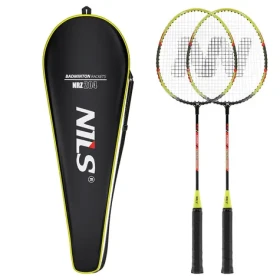 NILS NRZ204 / Badmintonový set / ocel-hliník / 66 cm / grip G1 / 2 rakety