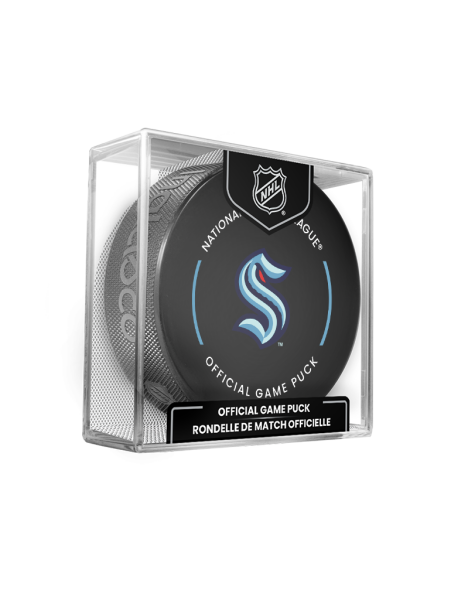 Inglasco / Sherwood Puk Seattle Kraken NHL Official Game Puck 2022-2023