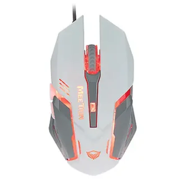 Meetion M915 bílá / Herní myš / drátová / optická / 2400 DPI / 6 tlačítek / RGB podsvícení (M915)