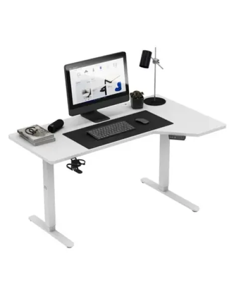 Mark Adler Leader 9.1 bílá / Kancelářský elektrický stůl / 145 x 72-118 cm (MA-LEADER 9.1 WHITE)