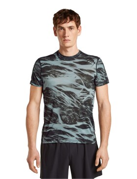 Pánské merino triko s krátkým rukávem ICEBREAKER Mens 125 Cool-Lite Speed SS Tee MotionAOP, Flint Blue/Black/Aop velikost: XL