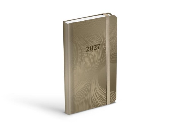 Týdenní diář 2027 MFP 85x140mm Lamino khaki
