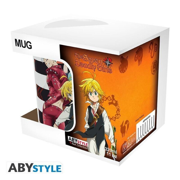 Seven Deadly Sins Keramický hrnek 320 ml - Meliodas, Ban, King