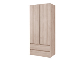 Šatní skříň Cosmo C2 Barva korpusu: Dub - sonoma, Rozměry: 92 cm