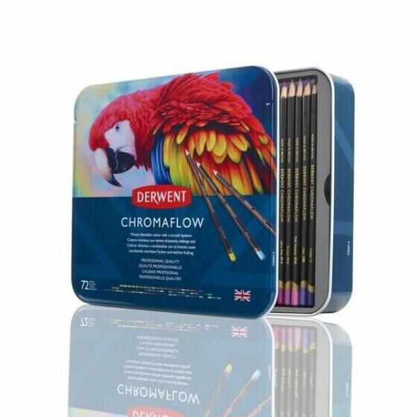 Derwent Chromaflow umělecké pastelky sada 72 barev