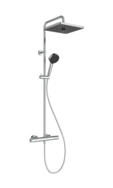 IDEAL STANDARD - Ceratherm T25+ Sprchový set s termostatem, 26x26 cm, 2 proudy, chrom A8530AA