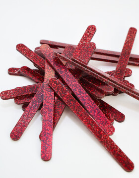 Cake star Akrylatové tyčky na nanuk bordová perleť délka 11,5cm (10ks)