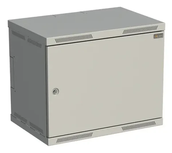 Solarix SENSA-9U-64-21-G / Rozvaděč nástěnný / 9U / 400 mm / dveře plech / RAL 7035 (83000082L)