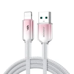 Joyroom S-A42 Crystal-Clear Series Nabíjecí kabel USB-A (M) - Lightning (M) 3A 1.2m bílá (6956116728144)