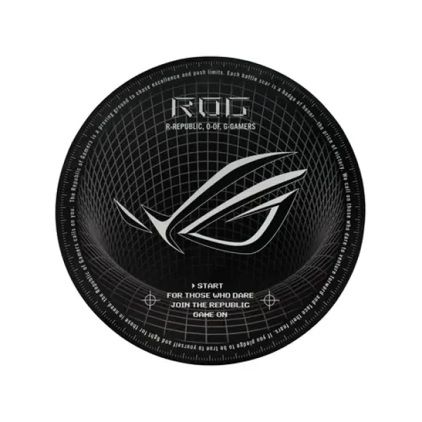 ASUS ROG Cosmic Mat II černá / Herní podložka na zem / 117 × 117 cm / polyester, guma (90GC0220-BGW000)