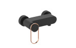 Sprchová baterie SAT Fusion bez sprchového setu 150 mm černá/bronz SATBSFU268CPCBR SATBSFU268CPCBR