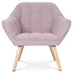 Křeslo, růžová látka, AK-321 PINK2