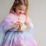 MIMI & LULA Dětská peněženka Rainbow, zlatá barva, textil