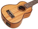 Cascha HH 2026E Soprano Mahogany Ukulele Set EQ