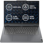 Lenovo Legion Slim 5 14APH8 šedá / 14.5" 2.8K / AMD Ryzen 7 7840HS 3.8GHz / 16GB / 512GB SSD / RTX 4050 6GB / Bez OS (82Y5003PCK)