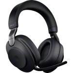 Jabra Evolve2 85 UC Sluchátka Over Ear Bluetooth®, kabelová stereo černá Redukce šumu mikrofonu regulace hlasitosti, Indikátor nabití, Vypnutí zvuku mikrofonu