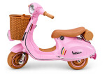 Mamido Dětský elektrický skútr Vespa 2x35W růžový