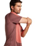 ICEBREAKER Mens Merino Blend 125 ZoneKnit™ Energy Wind SS Tee, Carob/Plume/Cb (vzorek) velikost: M
