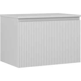 MEXEN/S - Rivel koupelnová skříňka pod umyvadlo 70 cm s deskou, 1 šuplík, reliéf , šedá mat 91A20-07047-1-BFC62