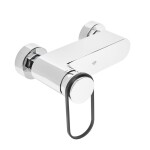 Sprchová baterie SAT Fusion bez sprchového setu 150 mm páka kulatá černá SATBSFU268KPC SATBSFU268KPC
