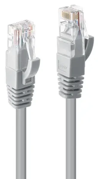 Lindy šedá / Patch kabel / Cat6 U/UTP / RJ45-RJ45 / 3 m (48004)
