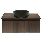 Koupelnová skříňka s krycí deskou SAT Evolution 98x30x44,8 cm ořech mat SATEVO100NAD SATEVO100NAD