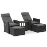 Zahradní set 1+2, polyratan, šedá, AZS-L2665 GREY