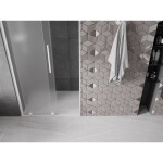 MEXEN/S - Velar posuvné sprchové dveře 90 cm, dekor, bílá 871-090-000-31-20