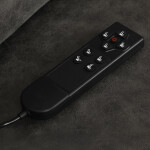 Polohovací křeslo, elektrické kabelové ovládání, černá, látka vintage, TV-L8904 BK3