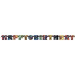 Narozeninová girlanda Liga spravedlnosti 1,9 m Unique Narozeninová girlanda Liga spravedlnosti 1,9 m Unique