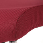 Kancelářská židle, potah bordó látka a černá síťovina MESH, houpací mech.