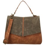 Módní dámská koženková kabelka do ruky Sira, hnědá-coffee