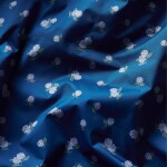 Rifle Paper Co. Pončo do deště Ditsy Hydrangea, modrá barva, textil