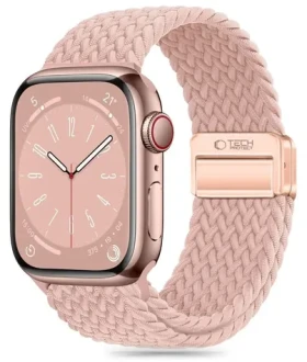 Tech-Protect Nylonmag růžová / Řemínek pro Apple Watch / 42/44/45/49 mm / nylonový