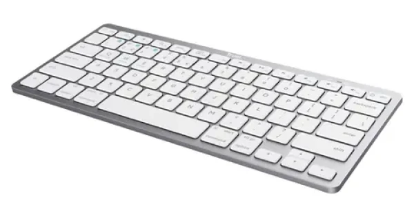 Trust stříbrná / Bezdrátová klávesnice / Bluetooth / CZ/SK layout / nůžková (25354)